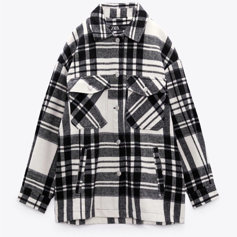 Zara Plaid Shacket